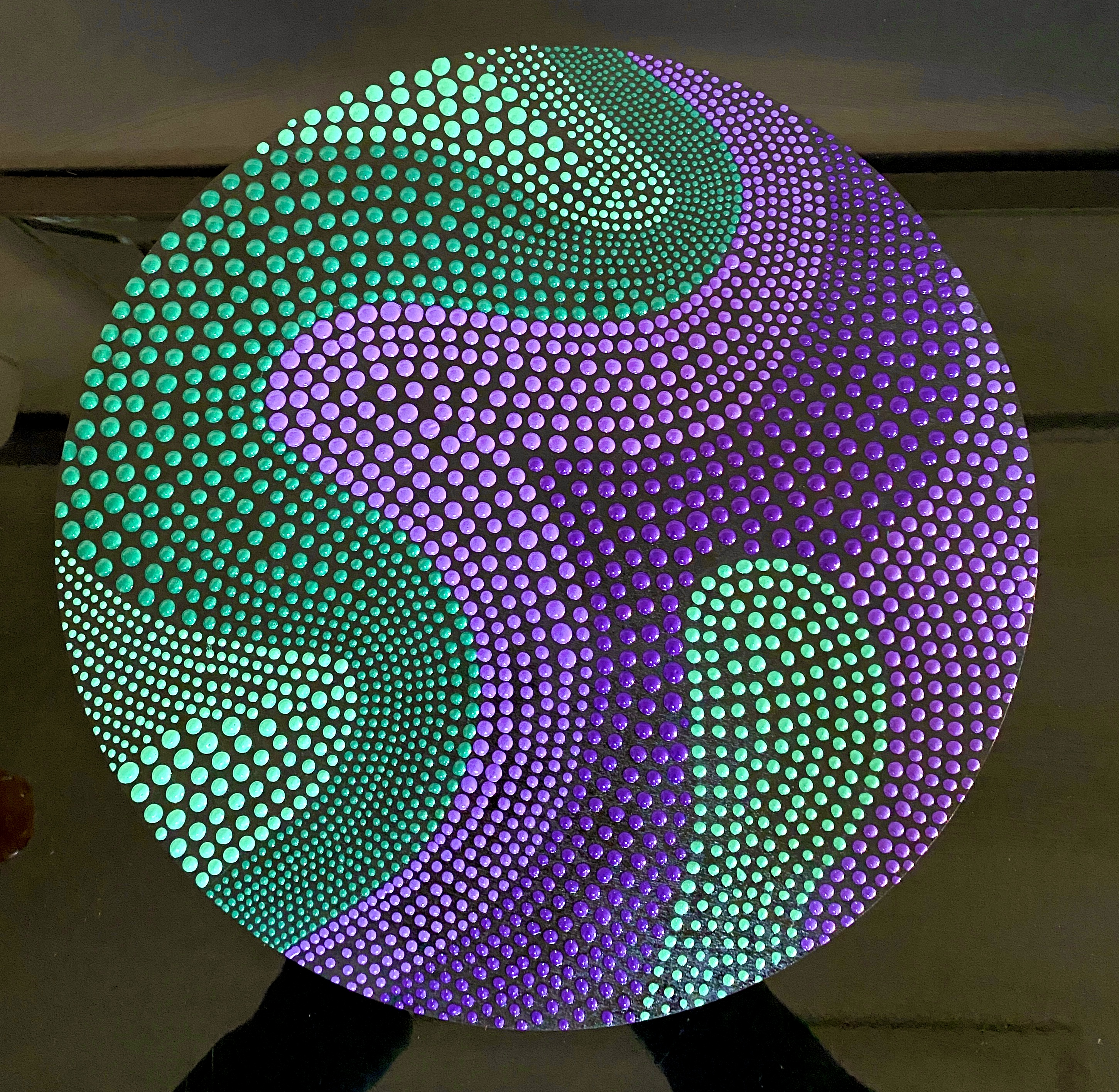 Aurora — wood circle mandala